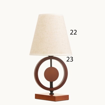 Highway lamp "Konier" 1x40W E27 red walnut 11.5x11.5x27cm-6
