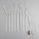 Garland “icicles” 2.5 × 0.3 m, IP65, transparent thread, 192 LED, red glow with a drain effect, 12 V