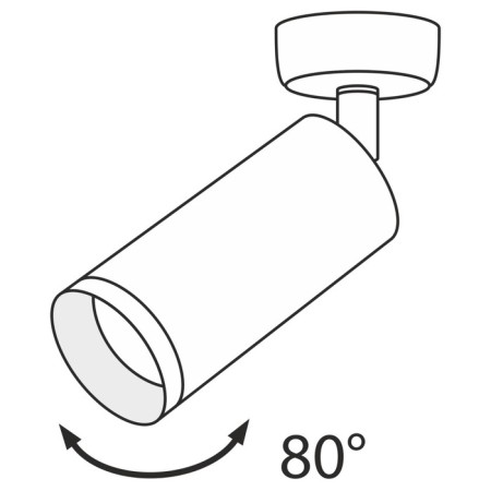 Ceiling light Technical C017CW-01W, 1xGU10, 10W, 13x19.5 cm, white color-8