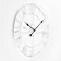 Watch walls, series: loft, smooth move, D-60 cm, white