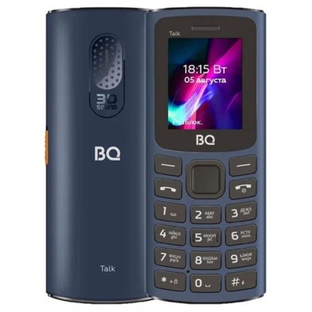 Cell phone BQ M-1862 Talk, 1.77 ", 2 SIM, 64MB, Microsd, FM, 600 mAh, flashlight, blue