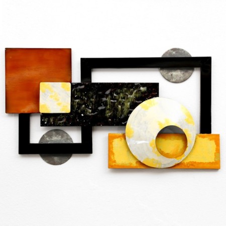 Wall metal decor "Abstraction" 80x5x45 cm-1