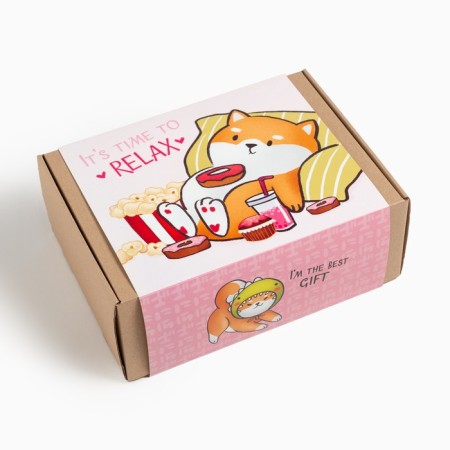 Set of gift "Relax" blanket and accessories-7