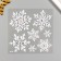 Decorative sticker ROOM Decor "Snow -Otin" 18x18 cm