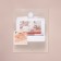 Organizer for storing cotton sticks, with a lid, 9 × 6.5 × 7.5 cm, white color