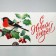 Box for cupcakes Folding with bilateral application of "bullfinch", 25 x 17 x 10 cm, new year