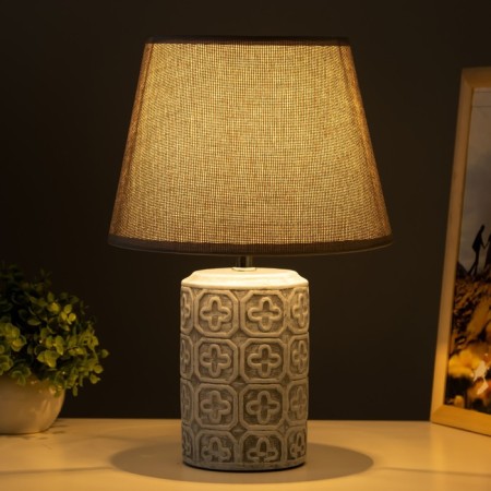August table lamp E14 40W gray 22x22x34 cm Risalux-1