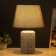August table lamp E14 40W gray 22x22x34 cm Risalux