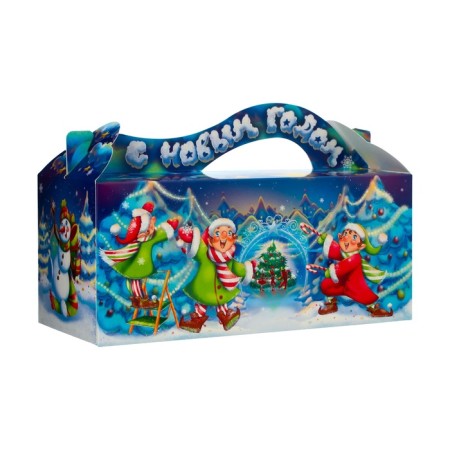 New Year. Gift box "Sack of Joy" 23 x 10 x 10 cm.-3