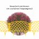 Decorative fence, 34 × 270 cm, 6 sections, plastic, yellow, “diadem”