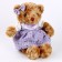 Soft toy "Bear in a dress", color mix