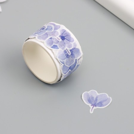 Stick Paper "Lilac flowers" d = 2 cm 100 pcs in a roll 3.5x2.5 cm-3
