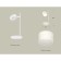 AMBRELLA LIGHT, XB9801204, GX53 LED 12 W, white sand color, white matte