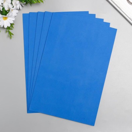 Foamiran "Heavenly" 2 mm (set of 5 sheets) A4 format format-1