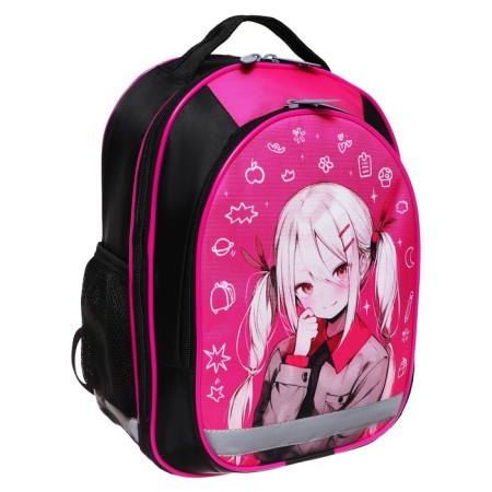 School backpack, 37 x 27 x 16 cm, ergonomic back, calligrata b "Girl Anime"-5