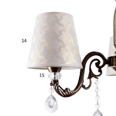 Virginia chandelier 3x40W E14 bronze 56x56x76 cm Bayerlux-6