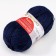 Yarn "village" 100% half-carbonated wool 250m/100g (04-dark blue)
