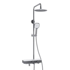 The shower system Wasserkraft a113.067.065.ch Thermo, tropical shower, thermostat, chrome