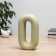 VAZA Ceramics Table "Lind" Green, 12x5x20 cm