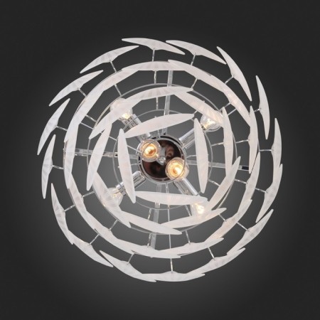 Ceiling EVOLUCE lamp. Sle104102-06. Chille. 6x60 watts, E14, 51x51x57 cm, chromium color-13