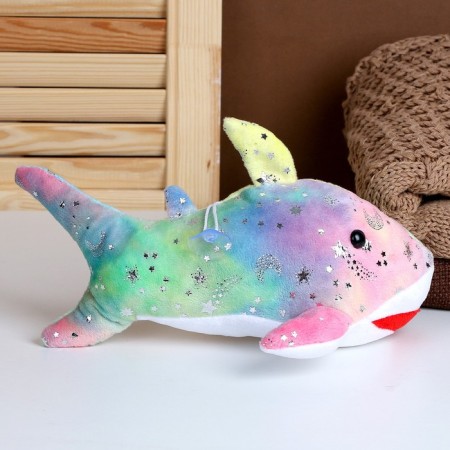 Мягкая игрушка «Акула», космос, 26 см-1