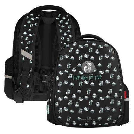 Frame backpack, 38 x 30 x 20 cm, Bruno VisConti 12-001, + Panda Panda Milashki