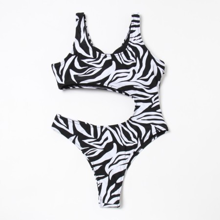 Women's swimsuit Minaku with print, size 48-7