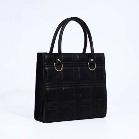 Bag Female Tout with zipper, black color-2