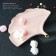 Ceramic serving dish "leaf", 26 × 20 cm, pink color