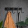 Cappio CVF001 hanger, metallic, four -rose, black color
