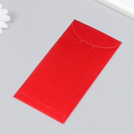 Envelope Cash paper "Happiness" set 6 pcs red with gold 9x17 cm-2