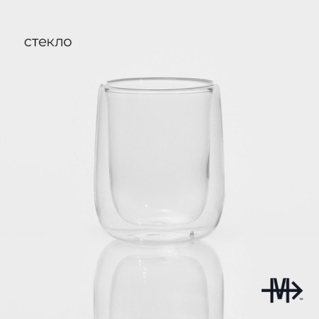 Glass glass with double walls Magistro "Paul", 300 ml-1