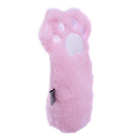 Penal soft 1 compartment, 120 x 230 mm, flat, fur, calligrata "cat foot" Gray-2