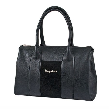 Women's bag (B2683-00140) Artificial leather + suede, black, 1x210x31 cm
