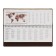 Planing UNSIDED 64 sheets on the crest Velvet, hard cover, artificial leather, block 70 g/m2, brown