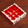 Box for sweets 16 pcs, 17.7 x 17.7 x 3.8 cm "Santa Claus, snowmen"