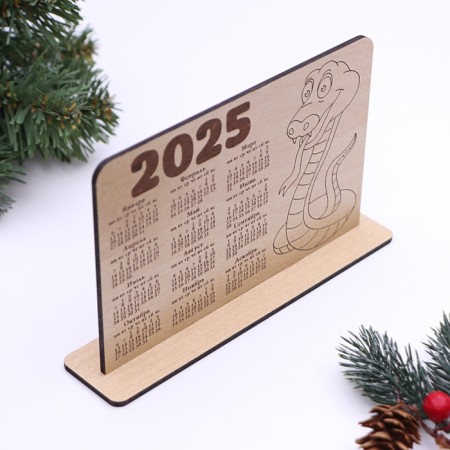Calendar "Snake 2025", type 2, 14.5 x 9.8 x 3.5 cm-2