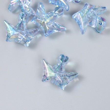 Busina Plastic for creativity "Crown" transparent blue 1.5x2.9x2.5 cm