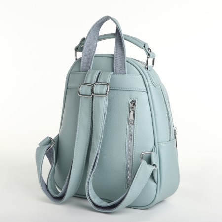 Women's backpack on lightning, blue color-1