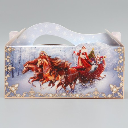Folding box “Happy New Year!”, 23 x 10 x 15 cm, new year-1