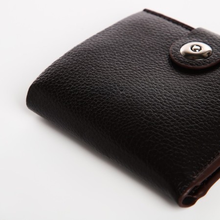 Male purse on a magnet, brown color-2