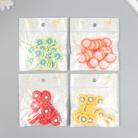 PVC "Fruit in context" set of 20 grams mix 0.3x2x2 cm-3