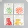 PVC "Fruit in context" set of 20 grams mix 0.3x2x2 cm