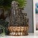 The desktop fountain from the network, the shiva backlight at the cliff with a waterfall "42x28x28 cm