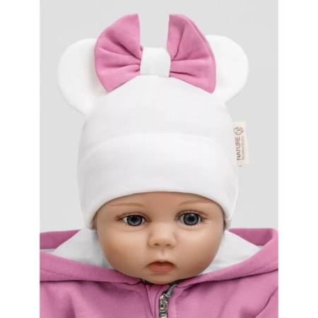 Hat children's Amarobaby Nature Essence Mini, size 42-44, Milk color-3