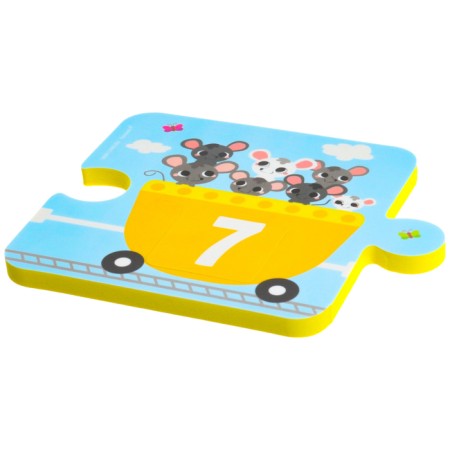 Soft puzzle for kids "score and color", 20 parts, crumb I-11