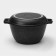 Cauldron with a lid-chicken, 4 liters, alloy handles, anti-stick coating, black color