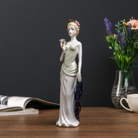 Souvenir ceramics "Margo with fan" 29x6.5x9 cm-3