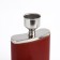 Flaw for alcohol and water, stainless steel, cover, 240 ml, 8 oz, 3 piles and funnels
