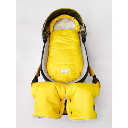 Winter Snowy Travel envelope, height 105 cm, yellow color-2